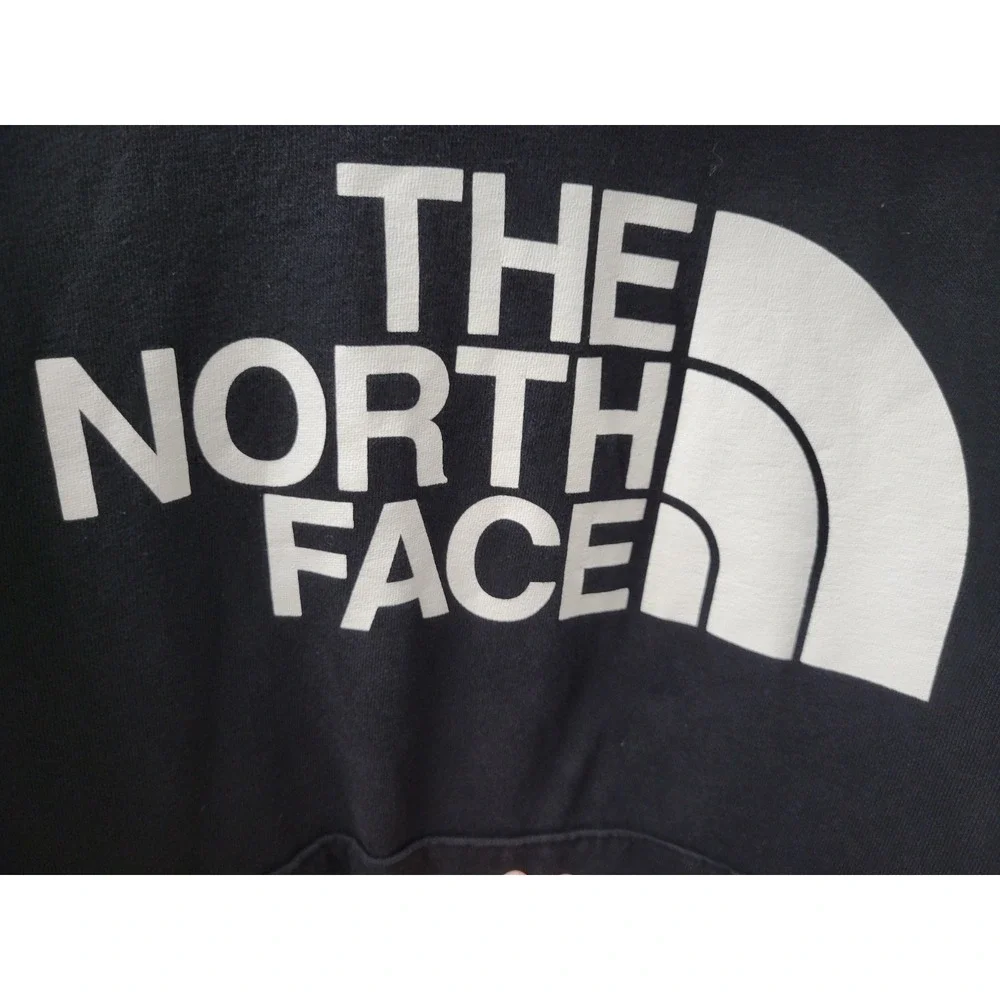 THE NORTH FACE Hoodie Mens L Black Half Dome Long Sleeve Pullover Sweatshirt EUC